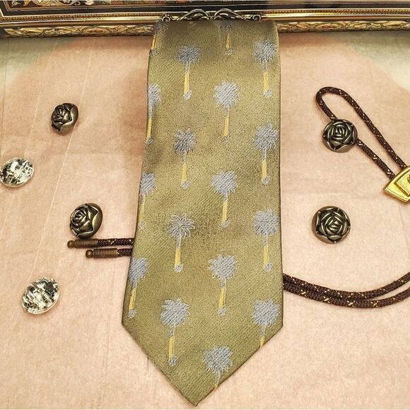Tropical By Tango palm tree neck tie - Picture 1 of 6